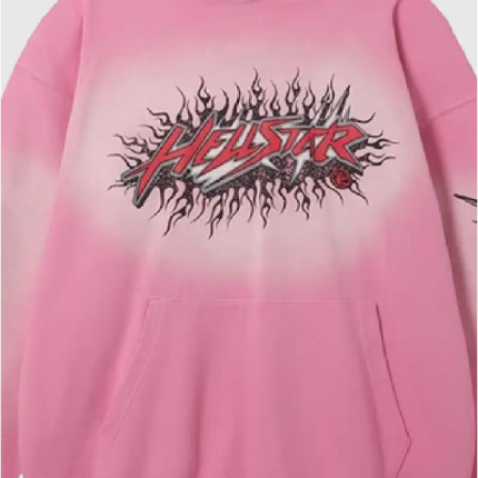 Hellstar Studios Records Pink Hoodie