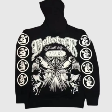Hellstar Studios Records Black Amercian Hoodie