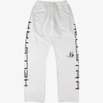 White HELLSTAR drawstring track pants