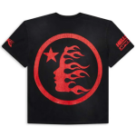Hellstar Beat Us! T-Shirt in Red\Black