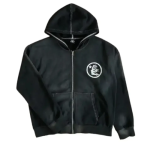 Hellstar Black Zip Up Hoodie