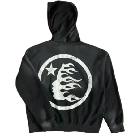 Hellstar Black Zip Up Hoodie